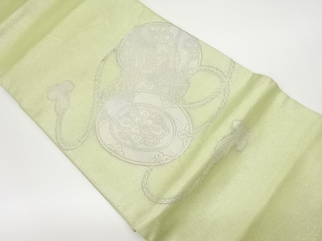 鼓模様織出し名古屋帯